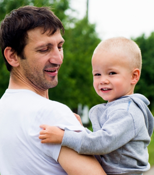 Father and a baby