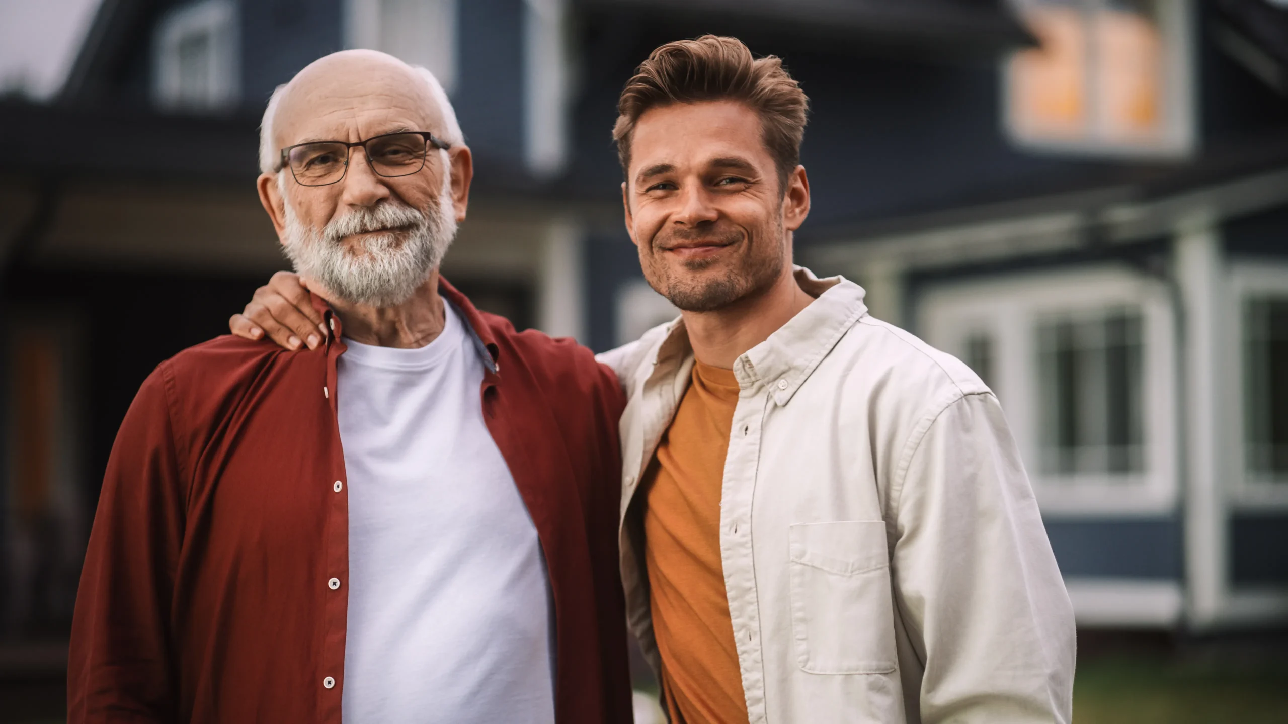 older father and son together